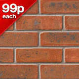 Weston Red Multi Stock Facing Brick Pack of 500