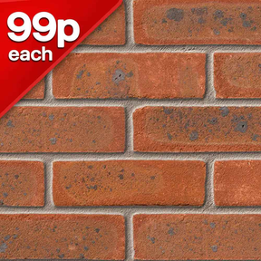 Weston Red Multi Stock Facing Brick Pack of 500