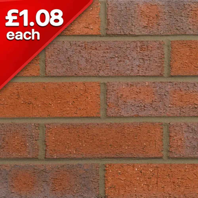 Dark Multi Rustic Facing Brick Pack of 504