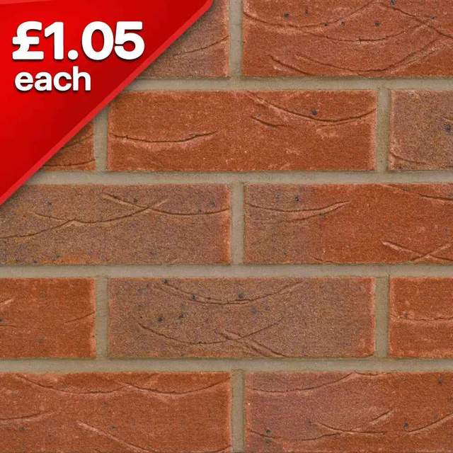 Old English Brindle Red Facing Brick Pack of 500