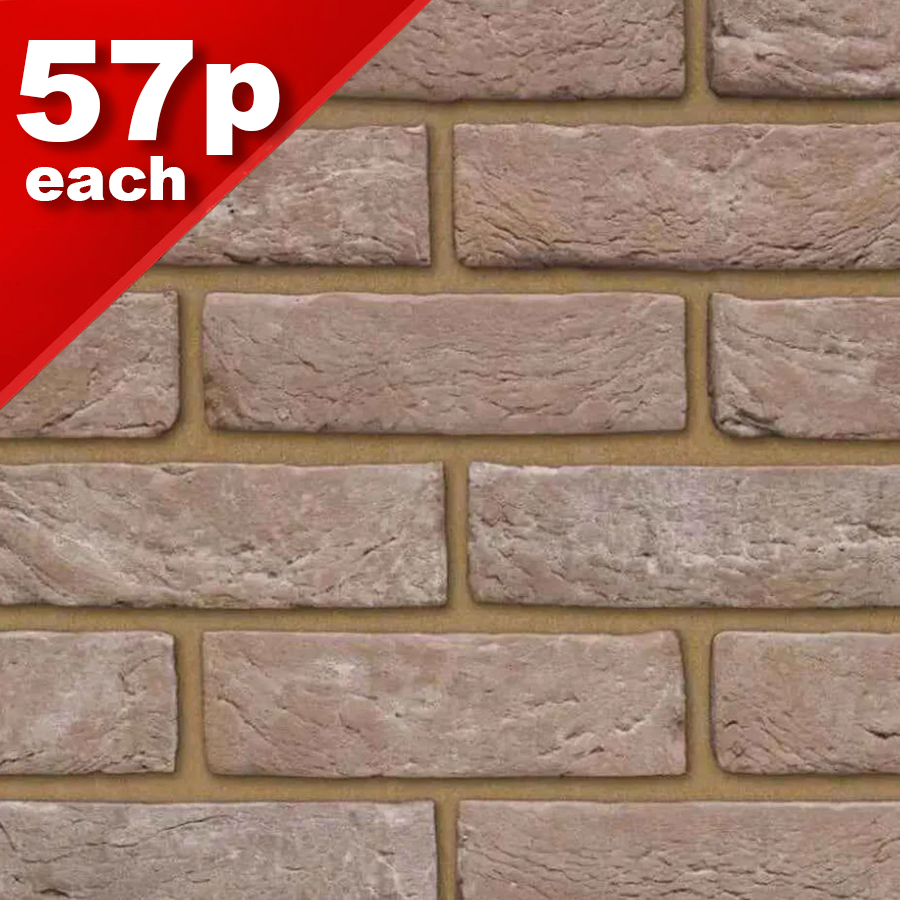 Bradgate Medium Grey N/S Facing Brick Pack of 430