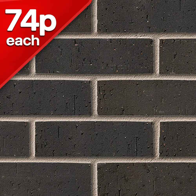 Himley Ebony Black N/S Facing Brick Pack of 316
