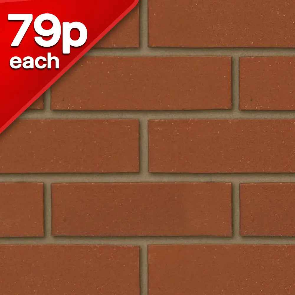 Aston Red Sandfaced Facing Brick Pack of 552