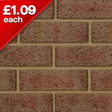 Staffs Georgian Red Blend Facing Brick Pack of 316