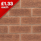 Weathered Cheshire Pre-War 73mm Facing Brick Pack of 500