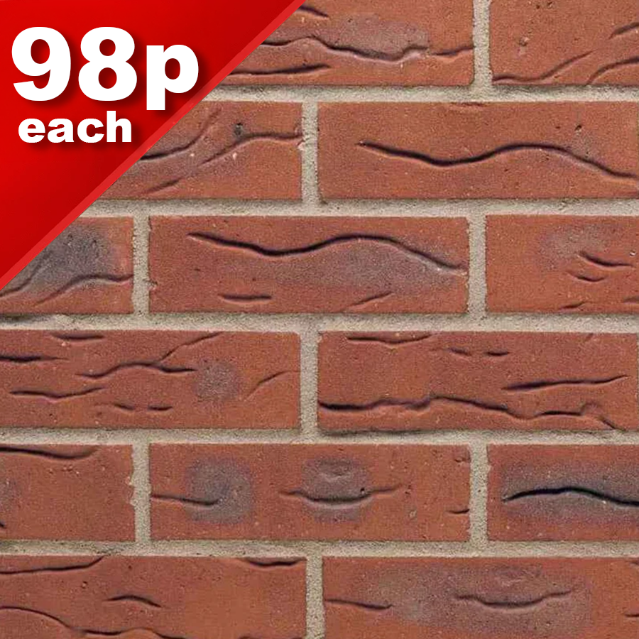 Draycott Red Multi Facing Brick Pack of 504