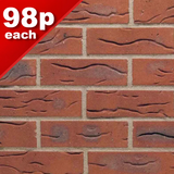 Draycott Red Multi Facing Brick Pack of 504