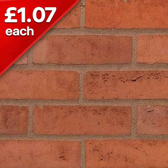Mellowed Red Sovereign Stock Facing Brick Pack of 430