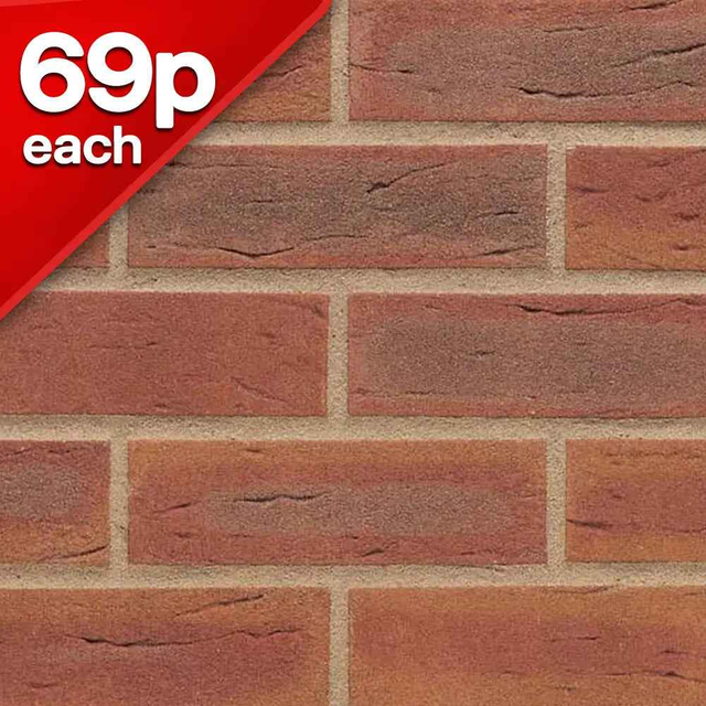 Sunset Red Multi Facing Brick Pack of 430