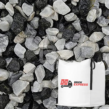 20mm Black Ice Chippings Bulk Jumbo Bag Gravel LONG RAKE SPAR CO LTD