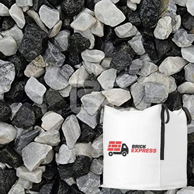 20mm Black Ice Chippings Bulk Jumbo Bag Gravel LONG RAKE SPAR CO LTD