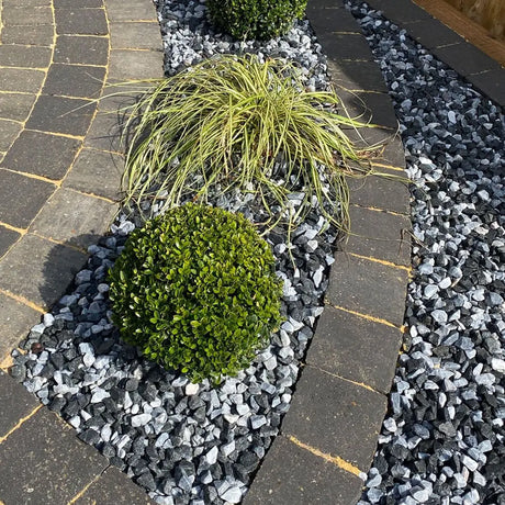 20mm Black Ice Chippings Bulk Jumbo Bag Gravel LONG RAKE SPAR CO LTD