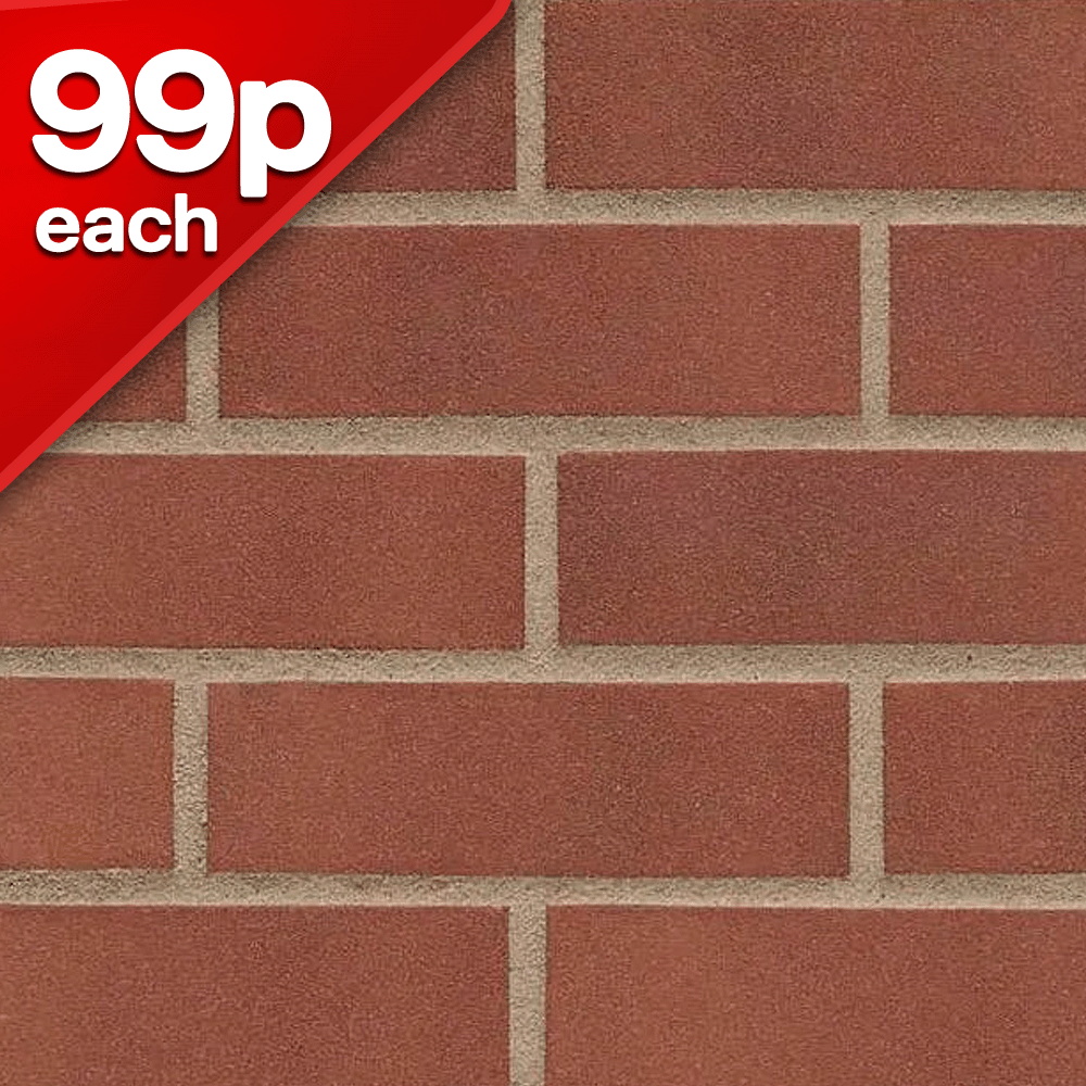 Sandown Red Class B Solid 65mm Facing Brick Pack of 504