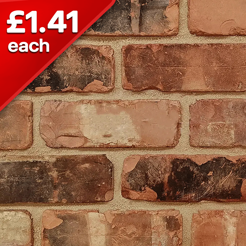 Imperial 73mm Tumbled Midland Reclaim Solid Facing Brick Pack of 500
