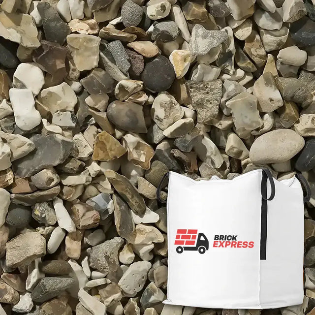 Whitestone Flint 20mm Chippings Bulk Jumbo Bag Gravel LONG RAKE SPAR CO LTD