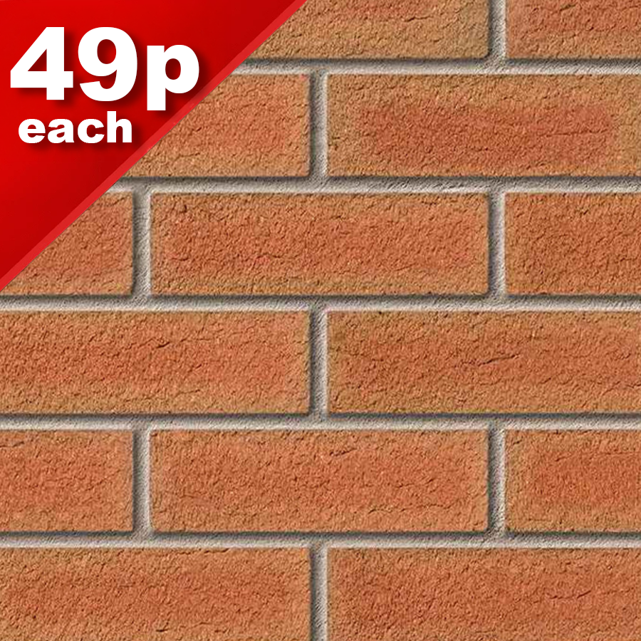 Grampian Red Mixture Off-Shade Facing Brick Pack of 500