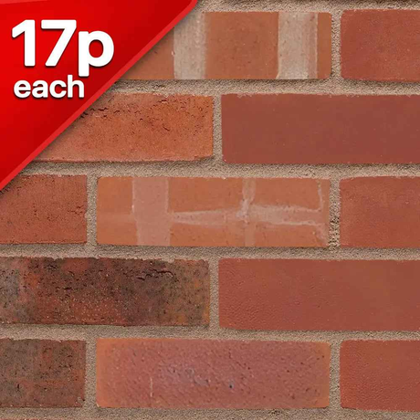 Red Mixed Commons 65mm Facing Brick Pack of 552