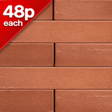 Linear Red Smooth 440x65mm Pack of 256