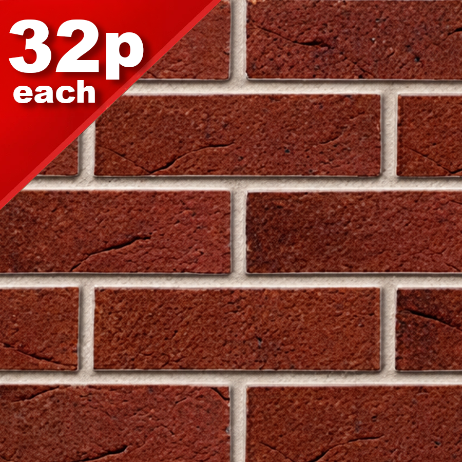 Darlaston Burnt Red N/S Facing Brick Pack of 412