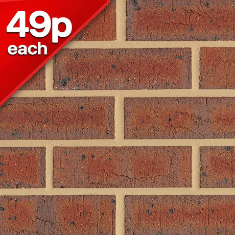 Wrekin Dark Red Facing Brick Pack of 400 Darlaston Builders Merchants