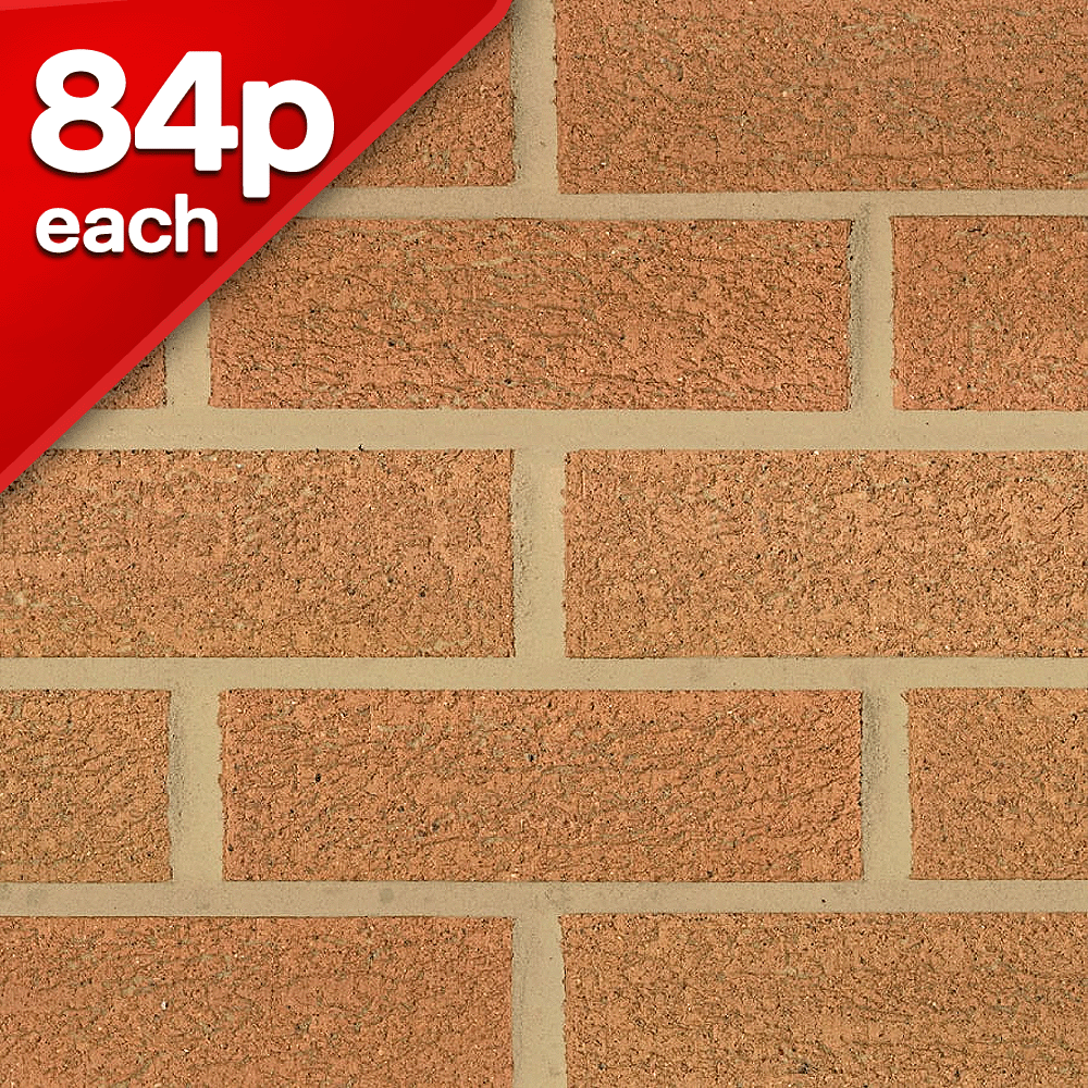 Carlton 65mm Buff Rustic Facing Brick Pack of 504
