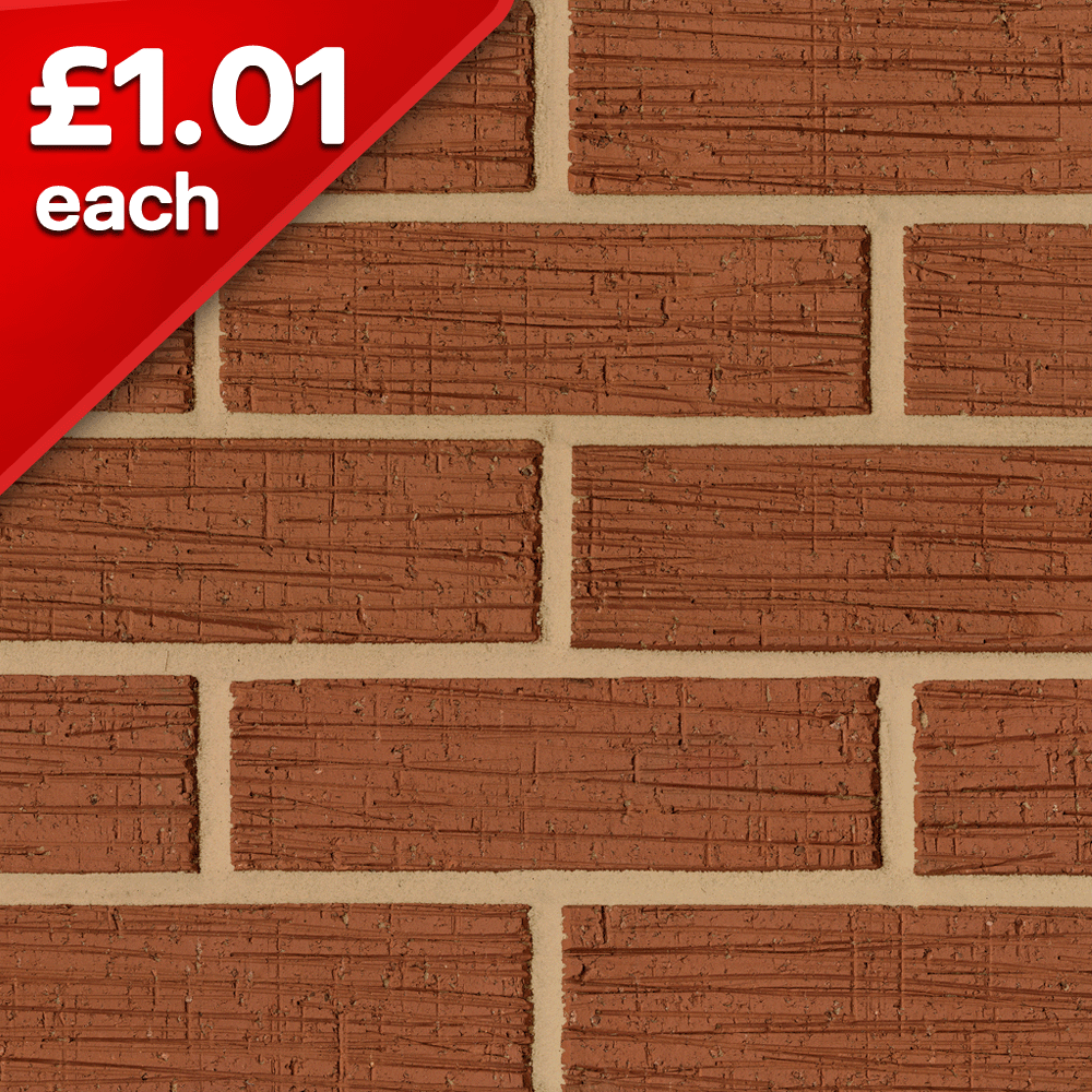 Carlton 65mm Crigglestone Red Facing Brick Pack of 504