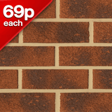Carlton 65mm Heather Rustic Facing Brick Pack of 504
