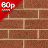 Carlton 65mm Red Rustic Facing Brick Pack of 504