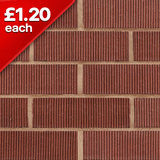 Carlton 73mm Ribbed Red Pack of 464