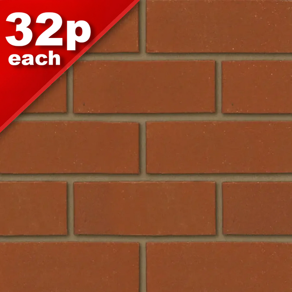 Ibstock 65mm Barford Red Sandface N/S Facing Brick Pack of 412