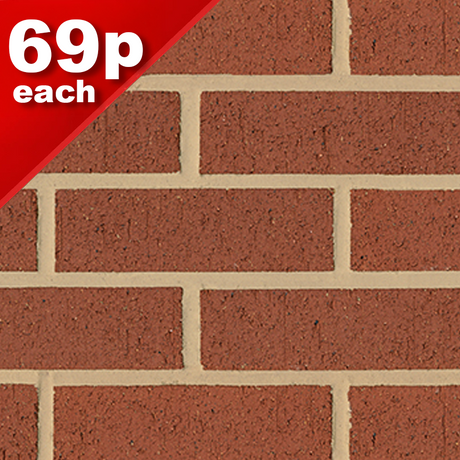 65mm Hadley Red Wirecut Facing Brick Pack of 400