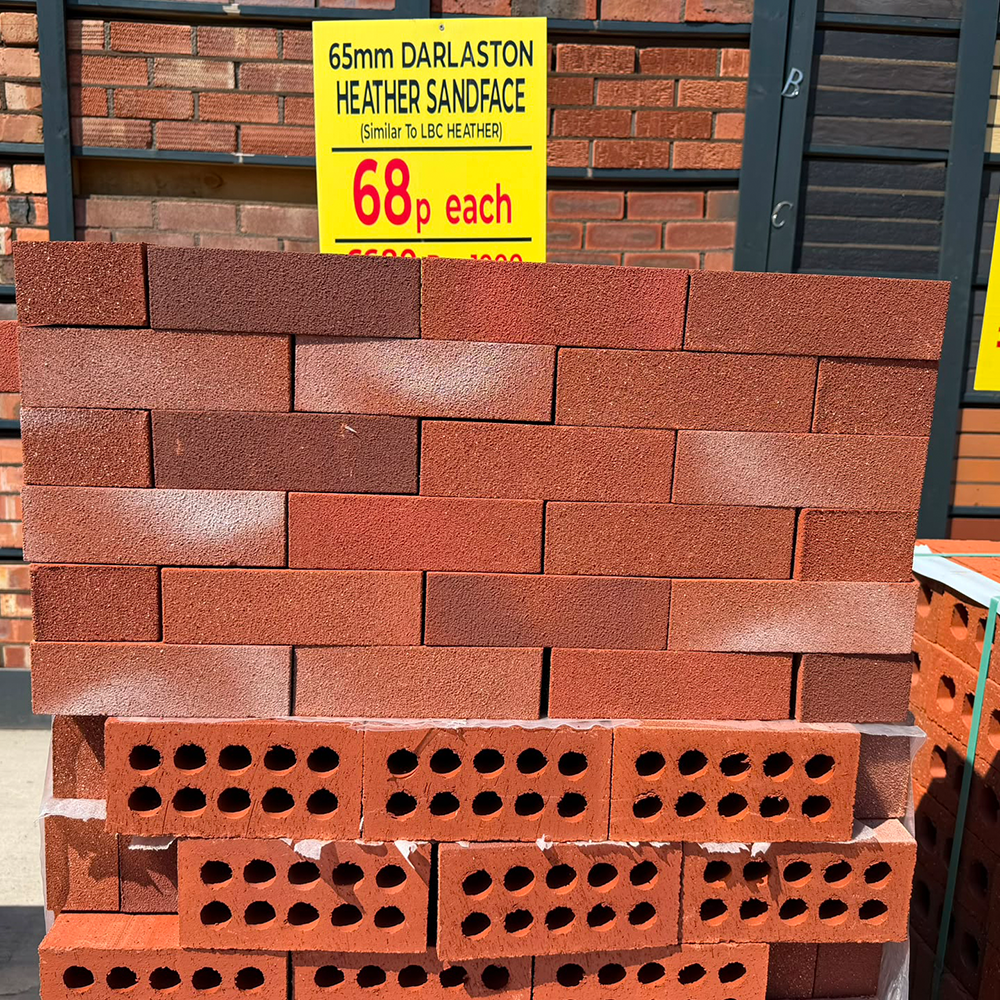 65mm Heather Sandface Facing Brick Pack of 500 (London LBC Heather Copy)