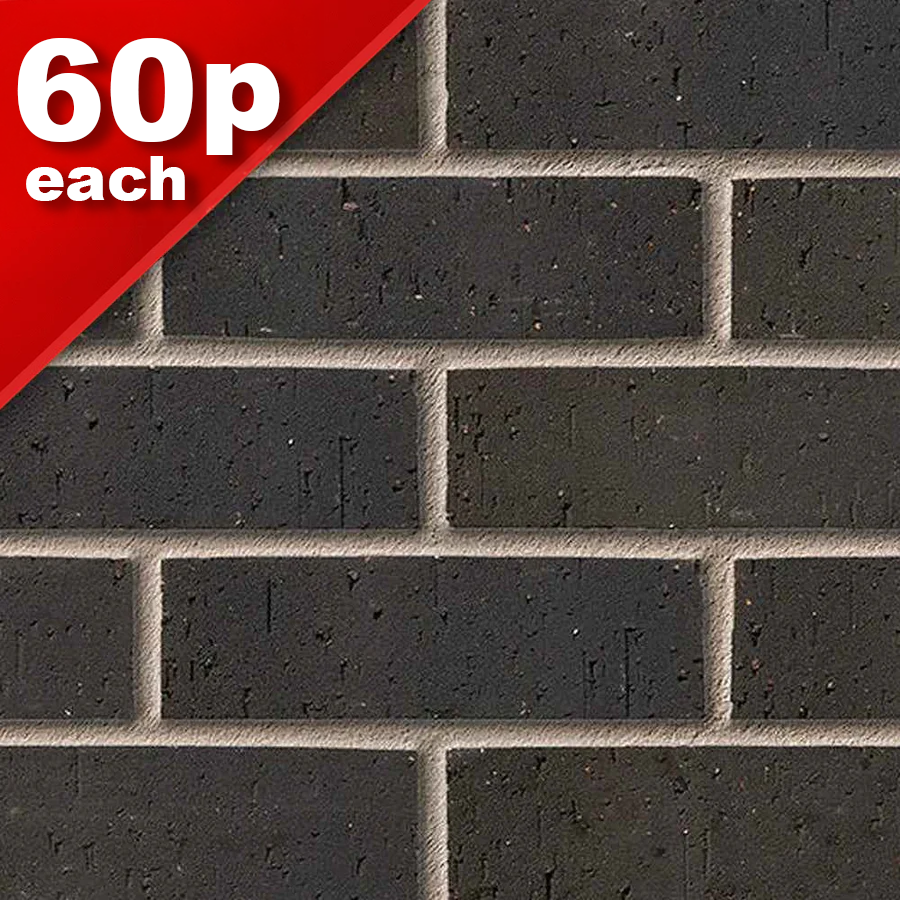 Himley Ebony Black N/S Facing Brick Pack of 316