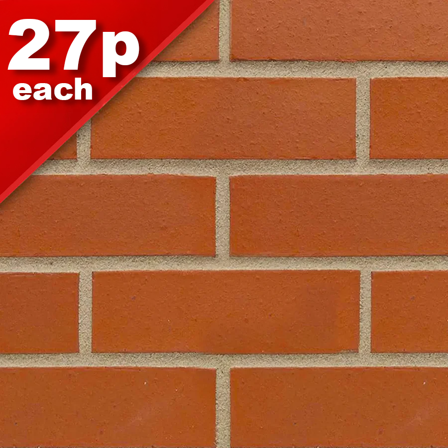 65mm Solid Red Engineer N/S Facing Brick Pack of 380