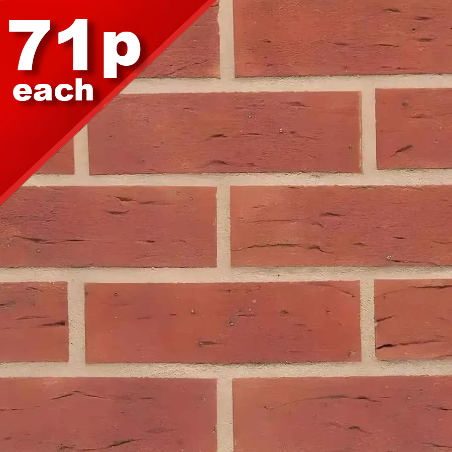 Wienerberger Tabasco Red Facing Brick 65mm Pack of 430