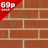 65mm Wrekin Berkshire Wirecut Facing Brick Pack of 400